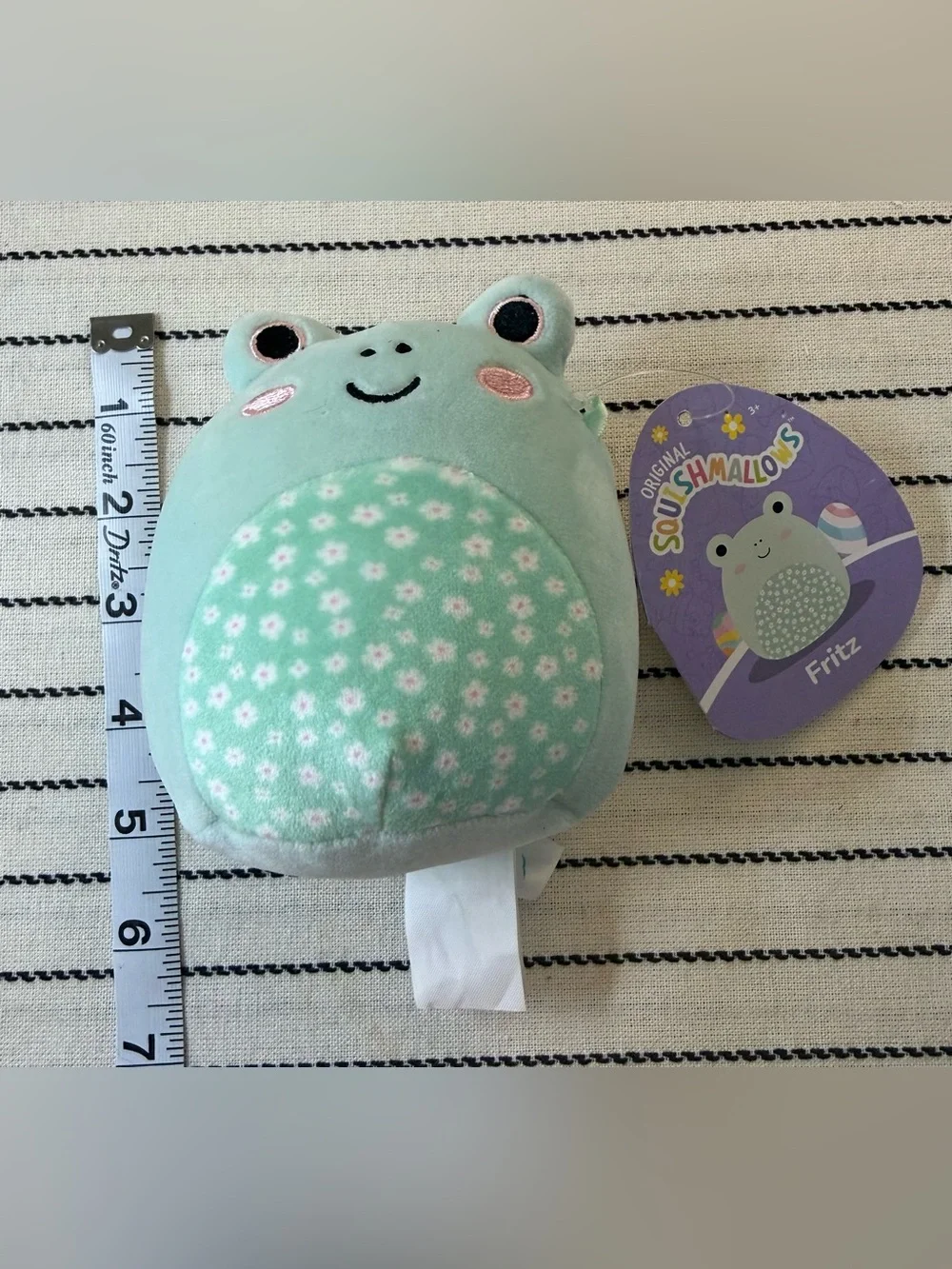 Squishmallows Mint Green Frog Plush Fritz NWT